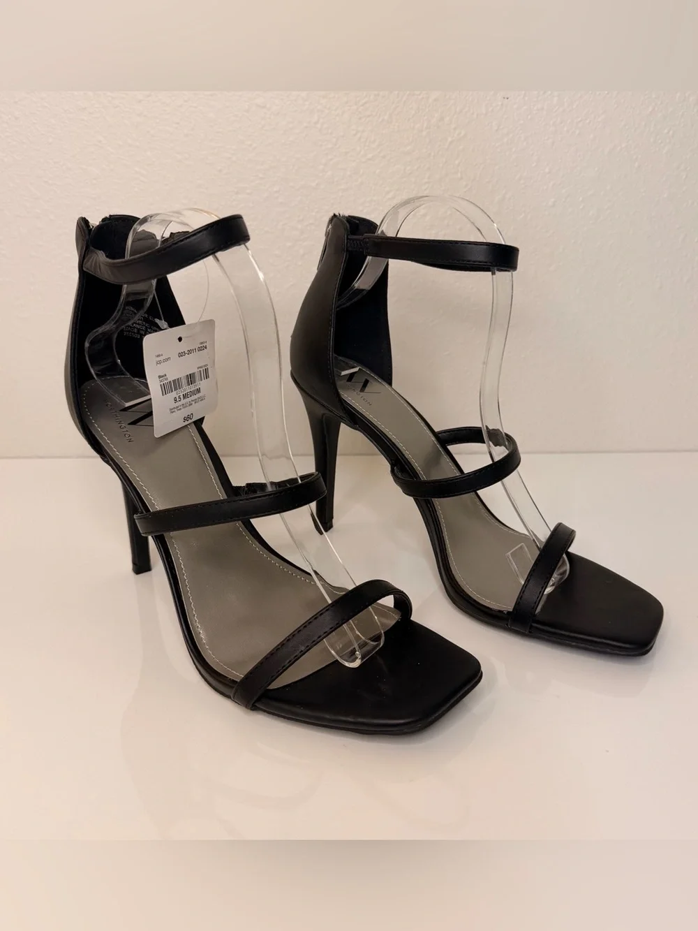 Worthington Black Strappy Stiletto Sandals - Picture 4 of 9